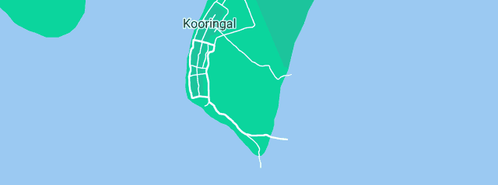 Map showing the location of Moreton Island Celebrant in Kooringal, QLD 4025