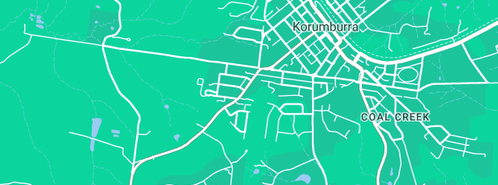 Map showing the location of Korumburra Cabinet Makers in Korumburra, VIC 3950