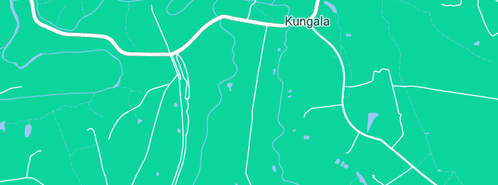 Map showing the location of Gumtree Retreat in Kungala, NSW 2460