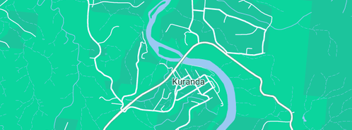 Map showing the location of Kuranda Pet Resort in Kuranda, QLD 4881