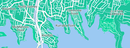 Map showing the location of Unfolded in Kurraba Point, NSW 2089