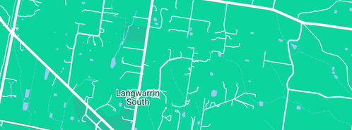 Map showing the location of The Bathroom Renovators in Langwarrin South, VIC 3911