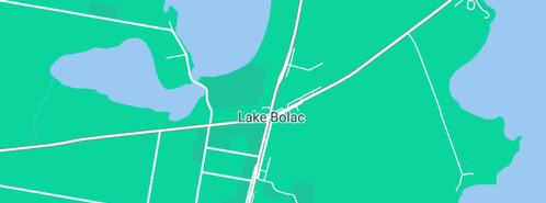 Map showing the location of Peters R T in Lake Bolac, VIC 3351