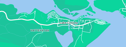 Map showing the location of The Conjola Regional Sewerage Plant in Lake Conjola, NSW 2539