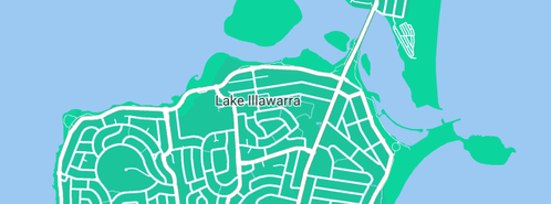 Map showing the location of Bannertime in Lake Illawarra, NSW 2528