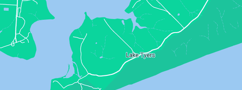Map showing the location of Lazy Days Cruises in Lake Tyers, VIC 3887