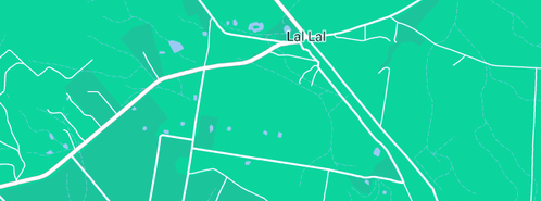Map showing the location of Lal Lal Car Detailing Services in Lal Lal, VIC 3352