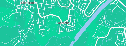 Map showing the location of Ezi-Bin in Lapstone, NSW 2773