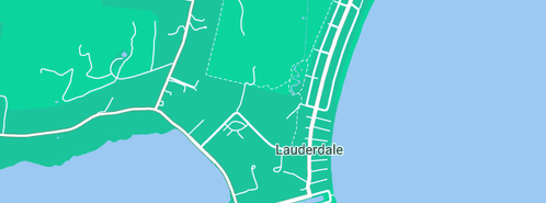 Map showing the location of Australia Post Offices in Lauderdale, TAS 7021