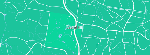 Map showing the location of Neville Smith Timber Industries in Laurel Hill, NSW 2649