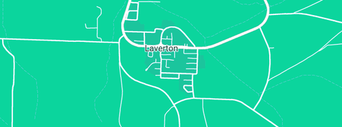 Map showing the location of Laverton Caravan Park in Laverton, WA 6440