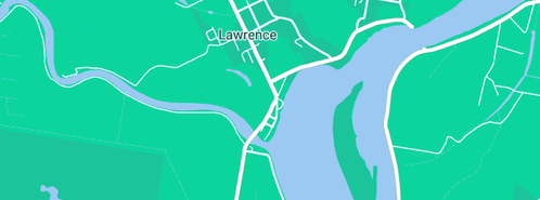 Map showing the location of Jess's Place in Lawrence, NSW 2460