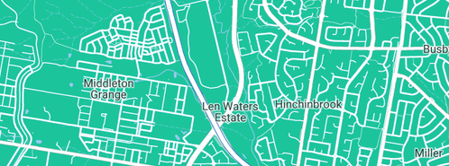 Map showing the location of TerryWhite Chemmart Landmark in Len Waters Estate, NSW 2171