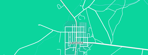 Map showing the location of Leonora Golf Club in Leonora, WA 6438