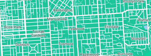 Map showing the location of Health On Kensington in Leabrook, SA 5068