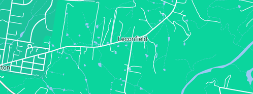 Map showing the location of Dalwood Homestead in Leconfield, NSW 2335