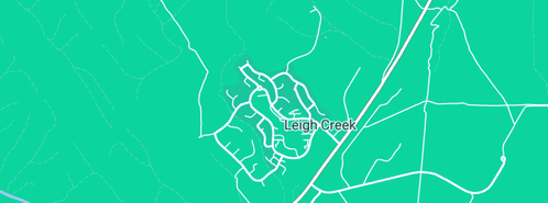 Map showing the location of Leigh Creek Regional Visitor Information Centre in Leigh Creek, SA 5731