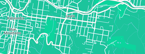 Map showing the location of On InTown in Leura, NSW 2780