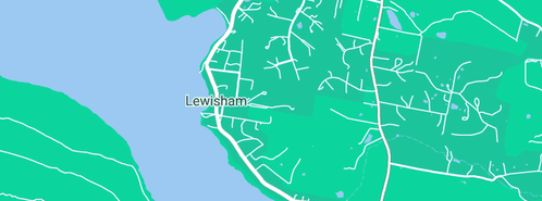 Map showing the location of Aqua Sparkle in Lewisham, TAS 7173