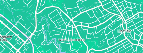 Map showing the location of Reno Plus in Lindfield West, NSW 2070