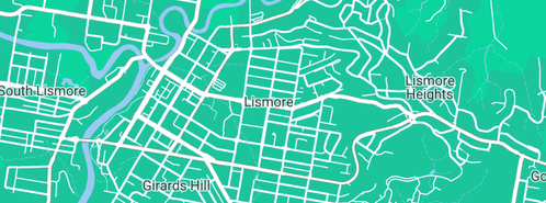 Map showing the location of Hillside Storage in Lismore, NSW 2480