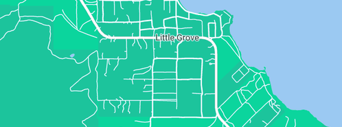 Map showing the location of Albany's Big Grove Bed & Breakfast in Little Grove, WA 6330