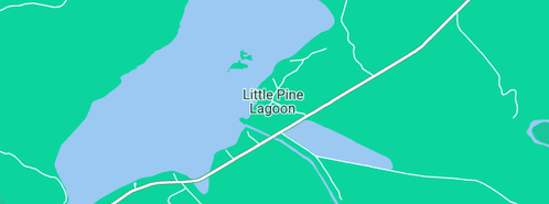 Map showing the location of Canira I.T Services in Little Pine Lagoon, TAS 7140