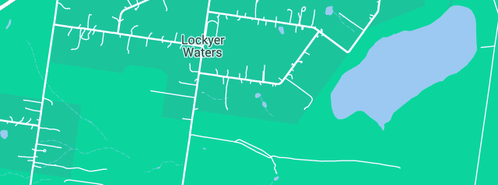 Map showing the location of Lockyer Bins in Lockyer Waters, QLD 4311