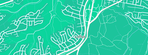 Map showing the location of Jules Craft Shoppe in Loftus, NSW 2232