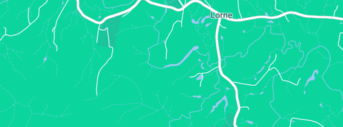 Map showing the location of Bamboo Lorne in Lorne, NSW 2439