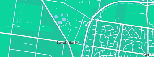 Map showing the location of Flamboyant Filmmakers in Lovely Banks, VIC 3213