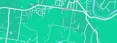 Map showing the location of Lowood Bend Kayak Launch. BVPT in Lowood, QLD 4311