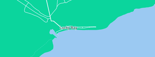 Map showing the location of Sea SA Car & Passenger Ferries in Lucky Bay, SA 5602