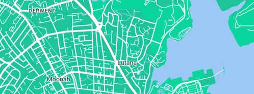 Map showing the location of Computatune in Lutana, TAS 7009