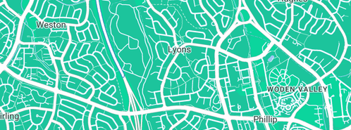 Map showing the location of Jessica Rose in Lyons, ACT 2606