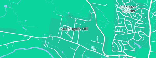 Map showing the location of Smith's Smash Repairs in Mcdougalls Hill, NSW 2330