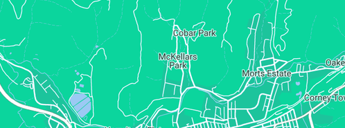 Map showing the location of G'day Frank in Mckellars Park, NSW 2790