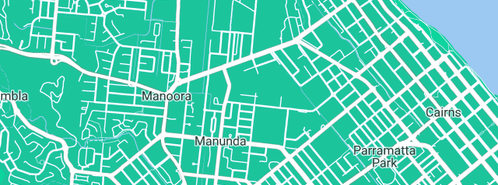 Map showing the location of Joe's Mini Warehouses in Manunda, QLD 4870