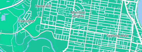 Map showing the location of A Plus Tinting in Manifold Heights, VIC 3218