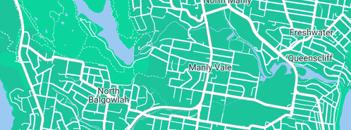 Map showing the location of Bdm Landscapes in Manly Vale, NSW 2093