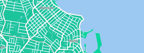 Map showing the location of Southern Cross School of Yachting in Manly, QLD 4179