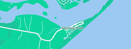 Map showing the location of Australia Post - Manning Point CPA in Manning Point, NSW 2430