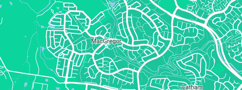 Map showing the location of Jerilly Maintenance in Macgregor, ACT 2615