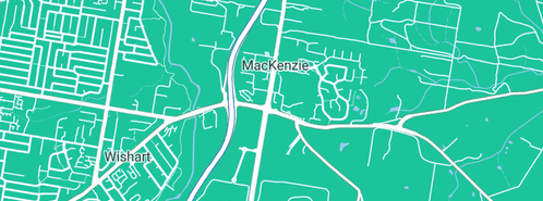 Map showing the location of Carewerx in Mackenzie, QLD 4156