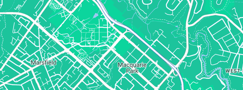 Map showing the location of The Heart Care Centre in Macquarie Centre, NSW 2113