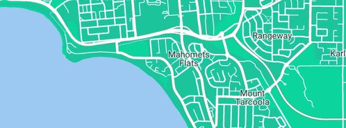 Map showing the location of Stooge Dudes in Mahomets Flats, WA 6530