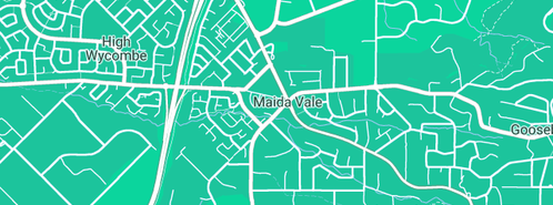Map showing the location of Kaye Hayes in Maida Vale, WA 6057