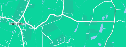 Map showing the location of Vidoni Est Vineyard in Main Ridge, VIC 3928