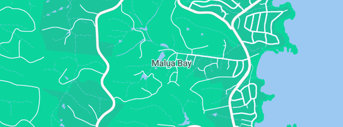 Map showing the location of Stubby Holders Australia in Malua Bay, NSW 2536