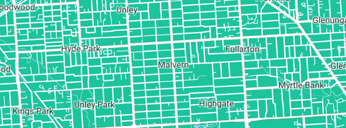Map showing the location of A2V in Malvern, SA 5061